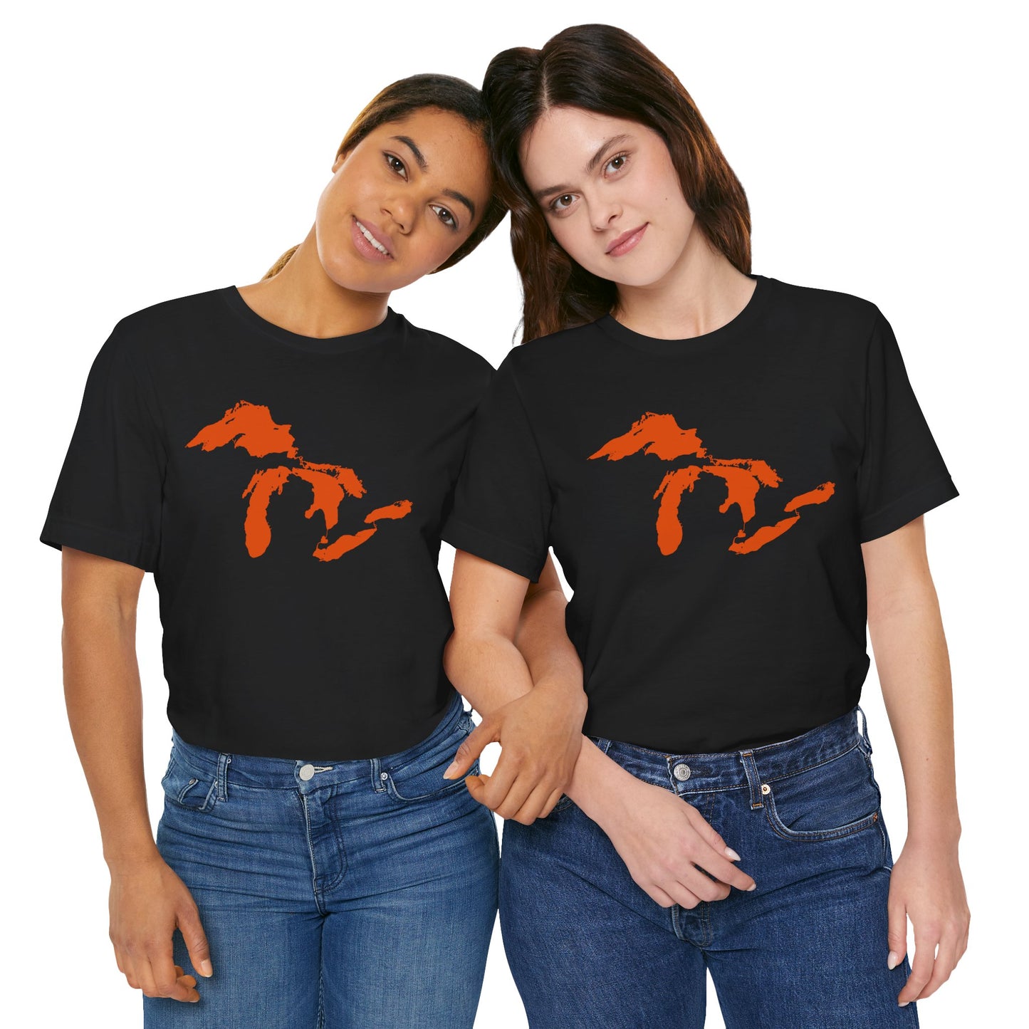 Great Lakes T-Shirt | Unisex Standard - Maple Leaf Orange