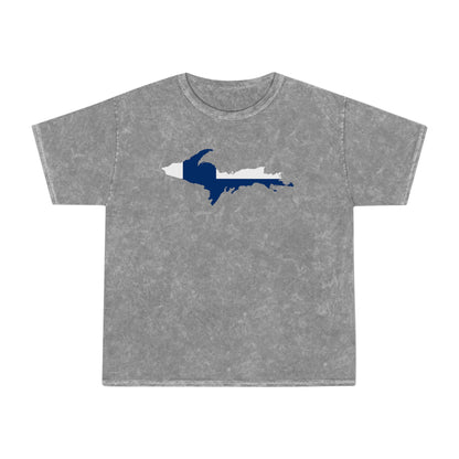 Michigan Upper Peninsula T-Shirt (w/ UP Finland Flag) | Unisex Mineral Wash