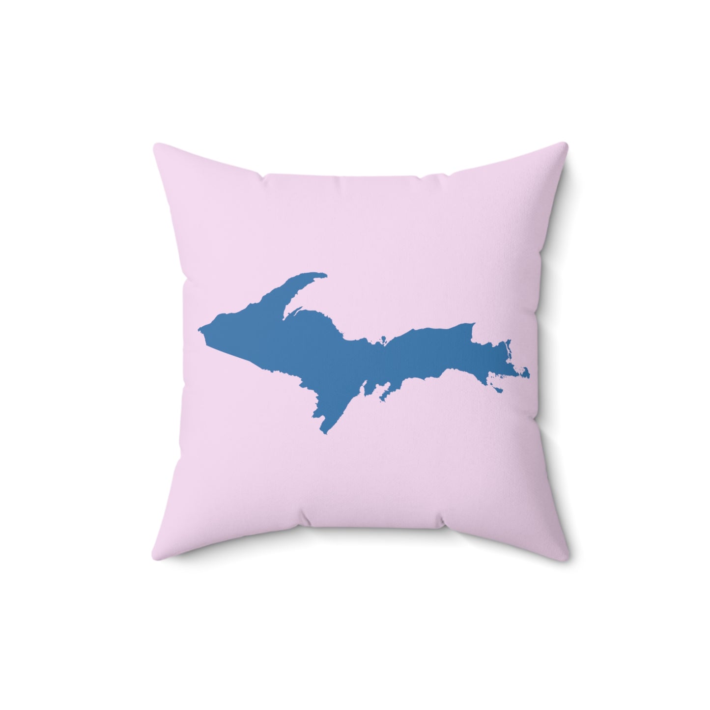 Michigan Upper Peninsula Accent Pillow (w/ UP Outline) | Pale Lavender