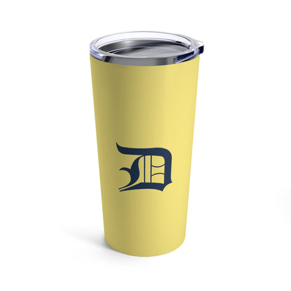 Detroit 'Old English D' Tumbler | Cherry Yellow - 20oz