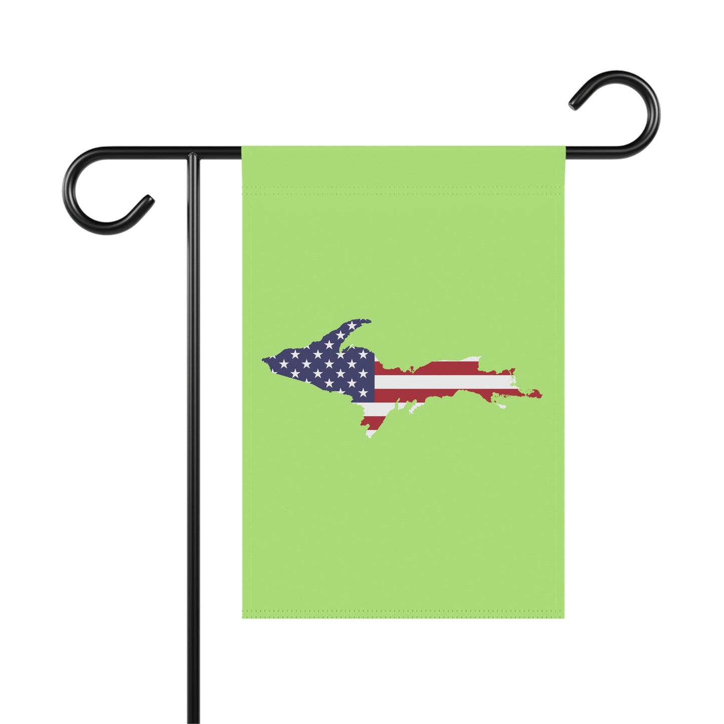 Michigan Upper Peninsula Home & Garden Flag (w/ UP USA Flag) | Flash Green