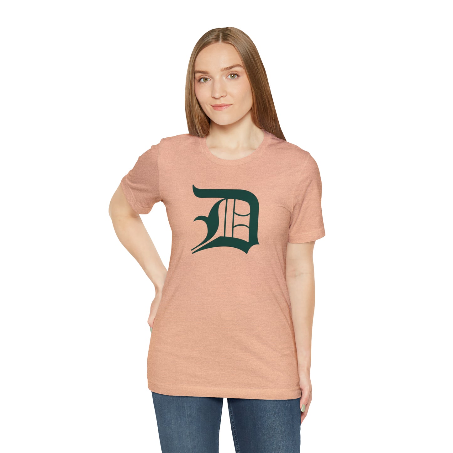 Detroit 'Old English D' T-Shirt (Laconic Green) | Unisex Standard