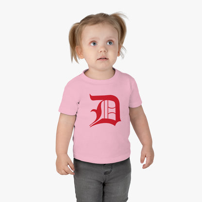 Detroit 'Old English D' Infant T-Shirt (Aliform Red) | Short Sleeve