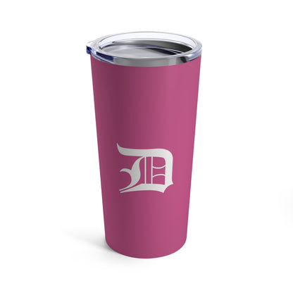 Detroit 'Old English D' Tumbler | Apple Blossom Pink - 20oz