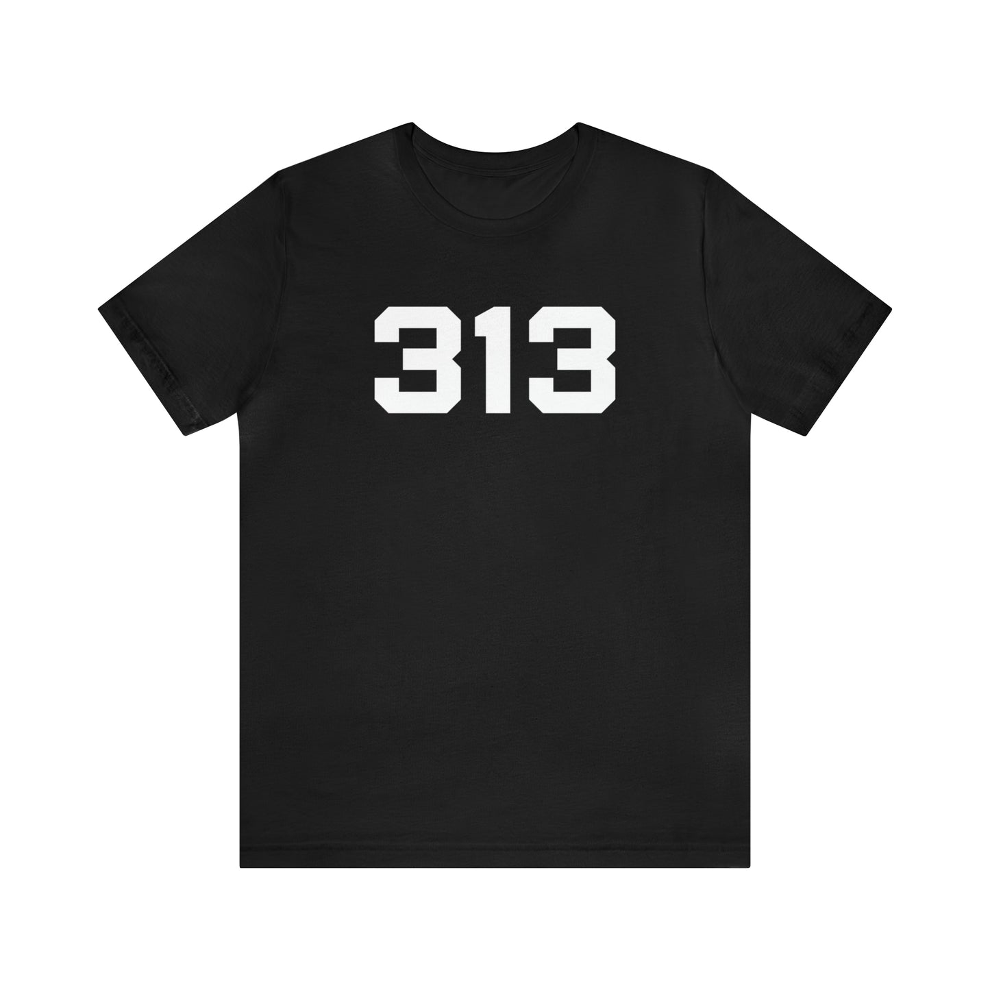 Detroit '313' T-Shirt (Athletic Font) | Unisex Standard Fit