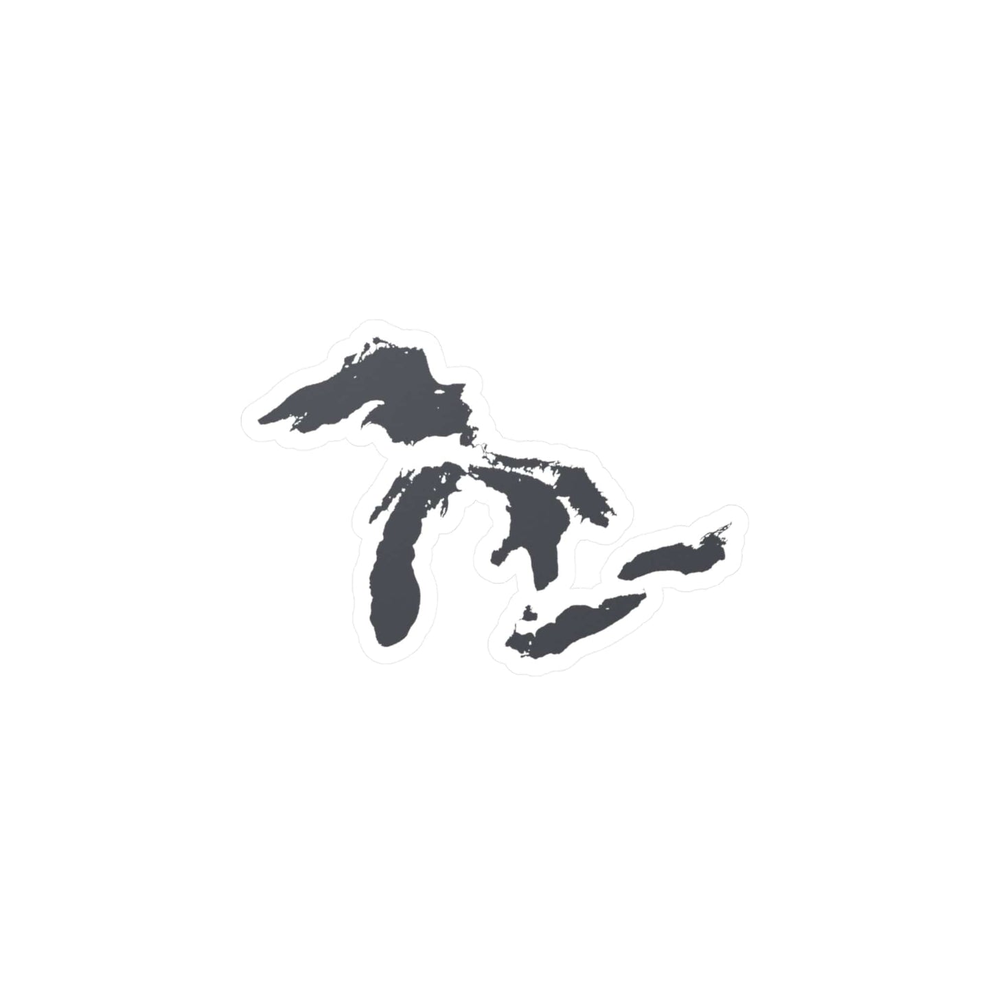 Great Lakes Kiss-Cut Windshield Decal | Iron Ore Grey