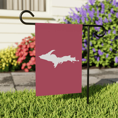 Michigan Upper Peninsula Home & Garden Flag (w/ UP Outline) | Popstar Pink