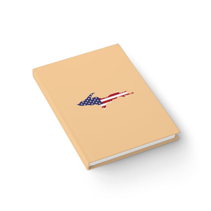 Michigan Upper Peninsula Blank Sketchbook (w/ UP USA Flag) | Pale Apricot