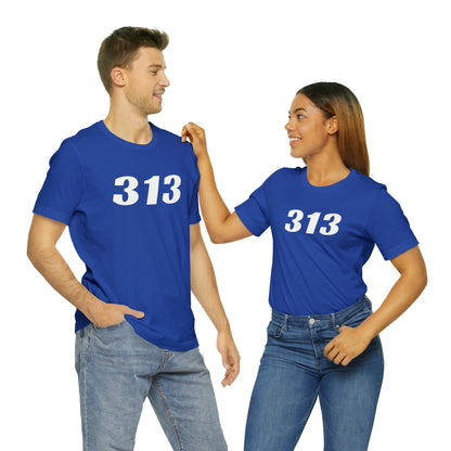 Detroit '313' T-Shirt (Racing Font) | Unisex Standard Fit