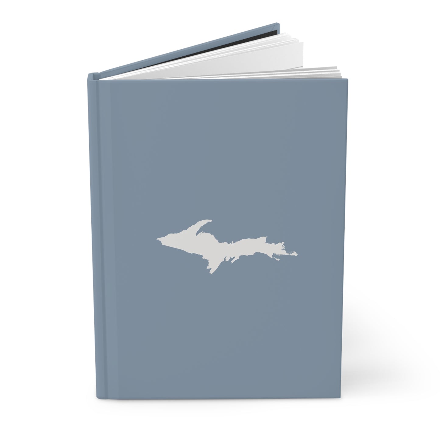 Michigan Upper Peninsula Hardcover Journal (B-24 Grey w/ UP Outline) | Ruled - 150pgs