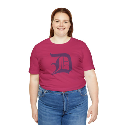 Detroit 'Old English D' T-Shirt (Plum) | Unisex Standard