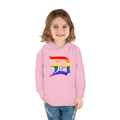 Detroit 'Old English D' Hoodie (Rainbow Pride Edition)| Unisex Toddler
