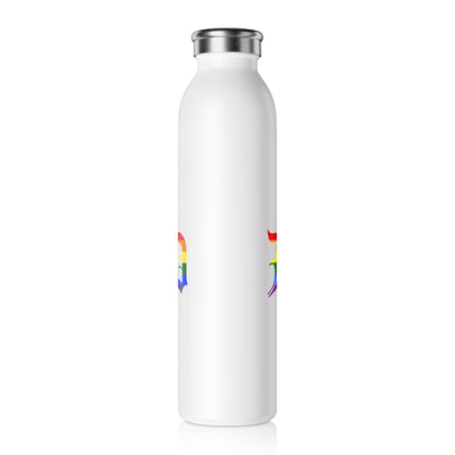 Detroit 'Old English D' Water Bottle (Rainbow Pride Edition) | 20oz Double-Walled