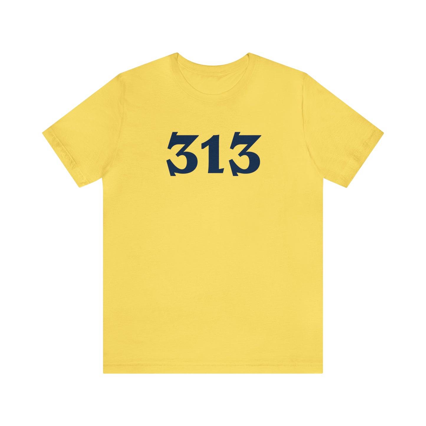 Detroit '313' T-Shirt (Angry Serif Font) | Unisex Standard Fit