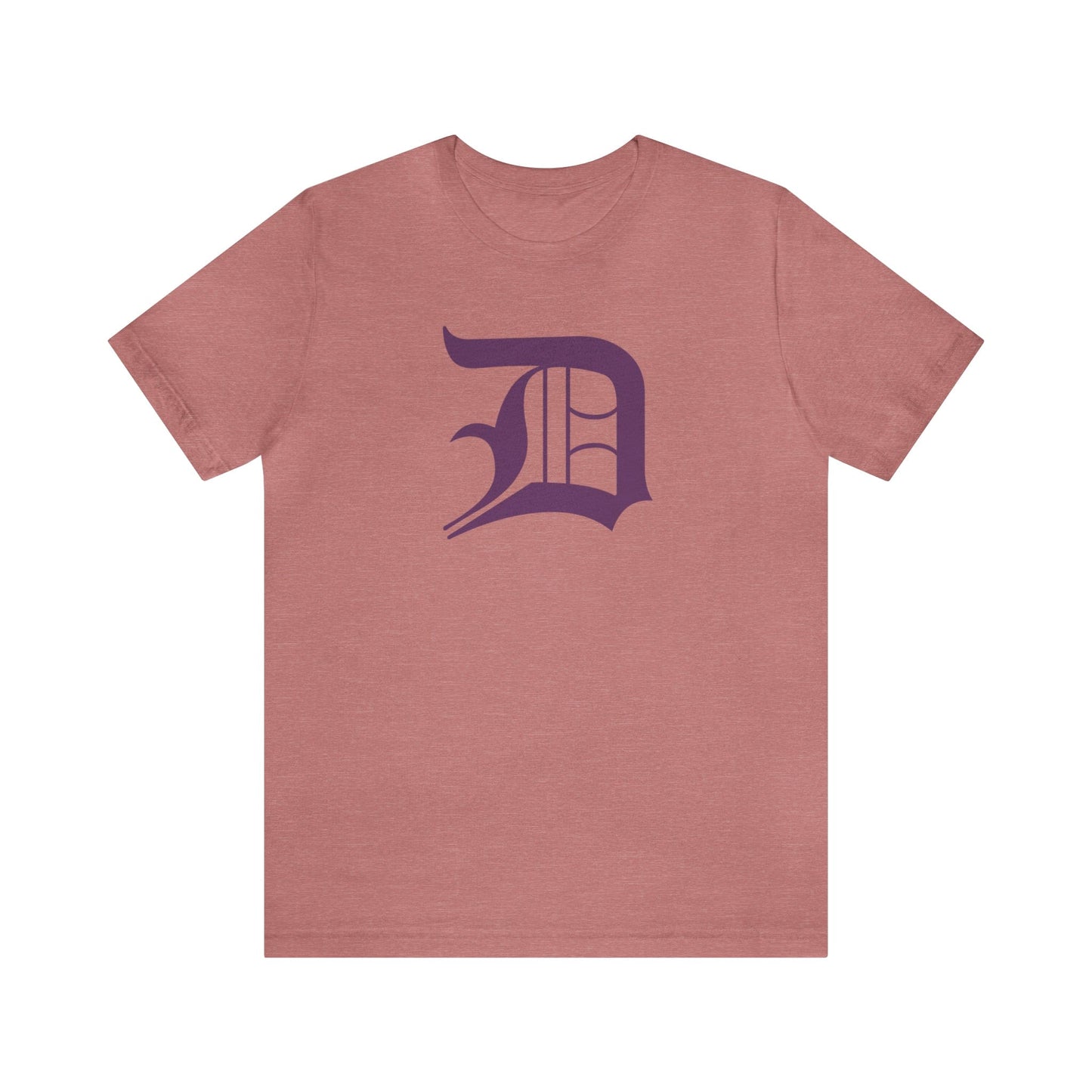 Detroit 'Old English D' T-Shirt (Plum) | Unisex Standard