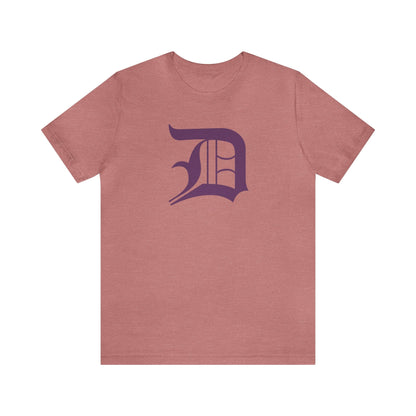 Detroit 'Old English D' T-Shirt (Plum) | Unisex Standard