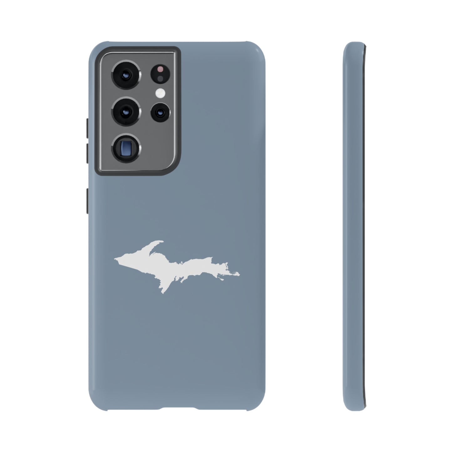 Michigan Upper Peninsula Tough Phone Case (B-24 Liberator Grey w/ UP Outline) | Samsung & Pixel Android