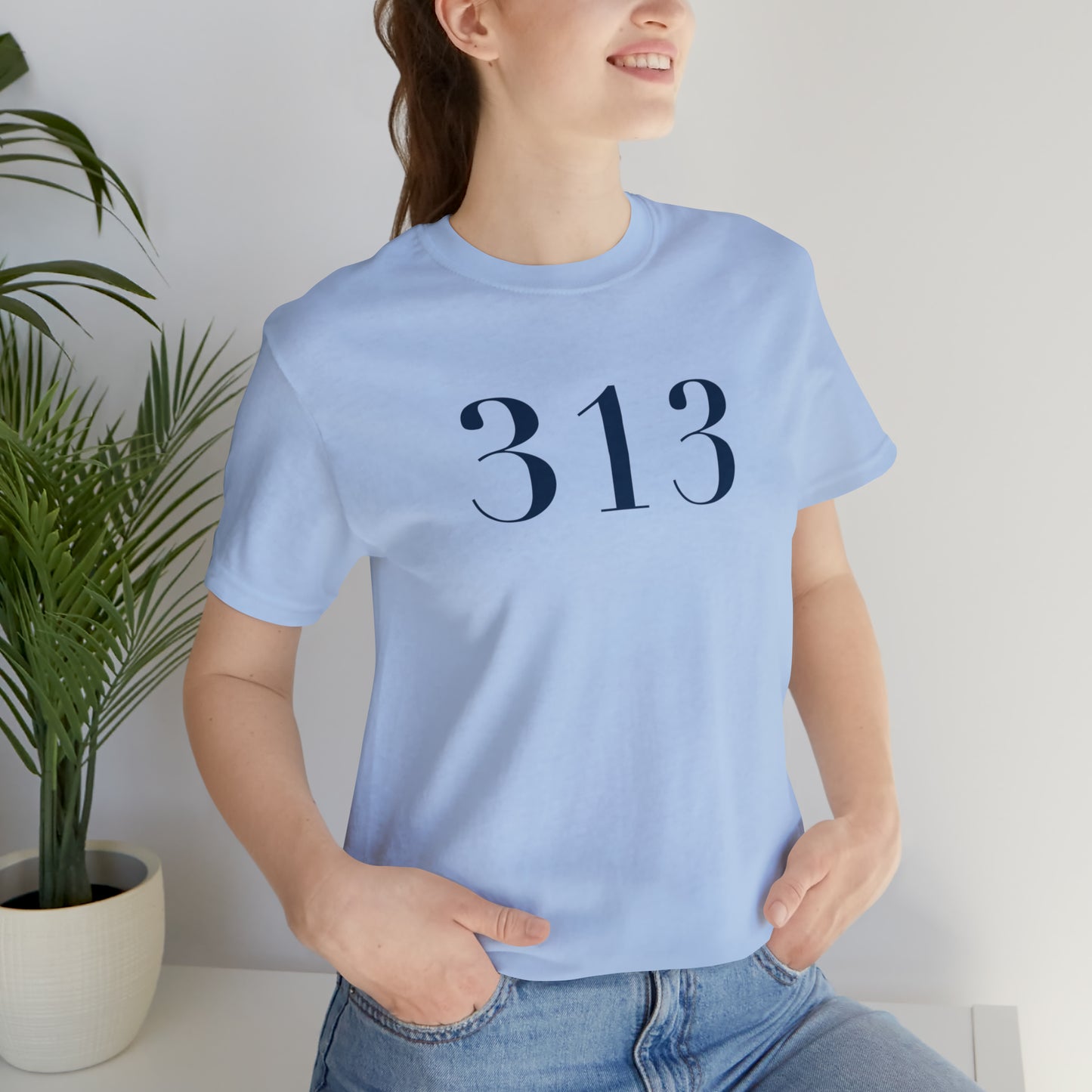 Detroit '313' T-Shirt (Didot Font) | Unisex Standard Fit