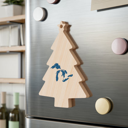 Great Lakes Christmas Ornament | Wooden - Blueberry