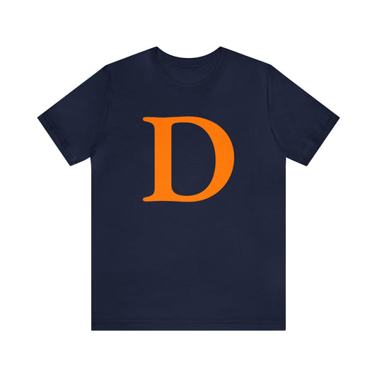 Detroit 'Old French D' T-Shirt (Orange) | Unisex Standard