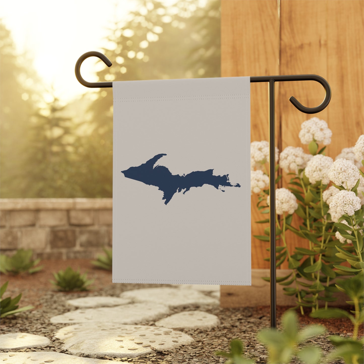 Michigan Upper Peninsula Home & Garden Flag (w/ UP Outline) | Canvas Color