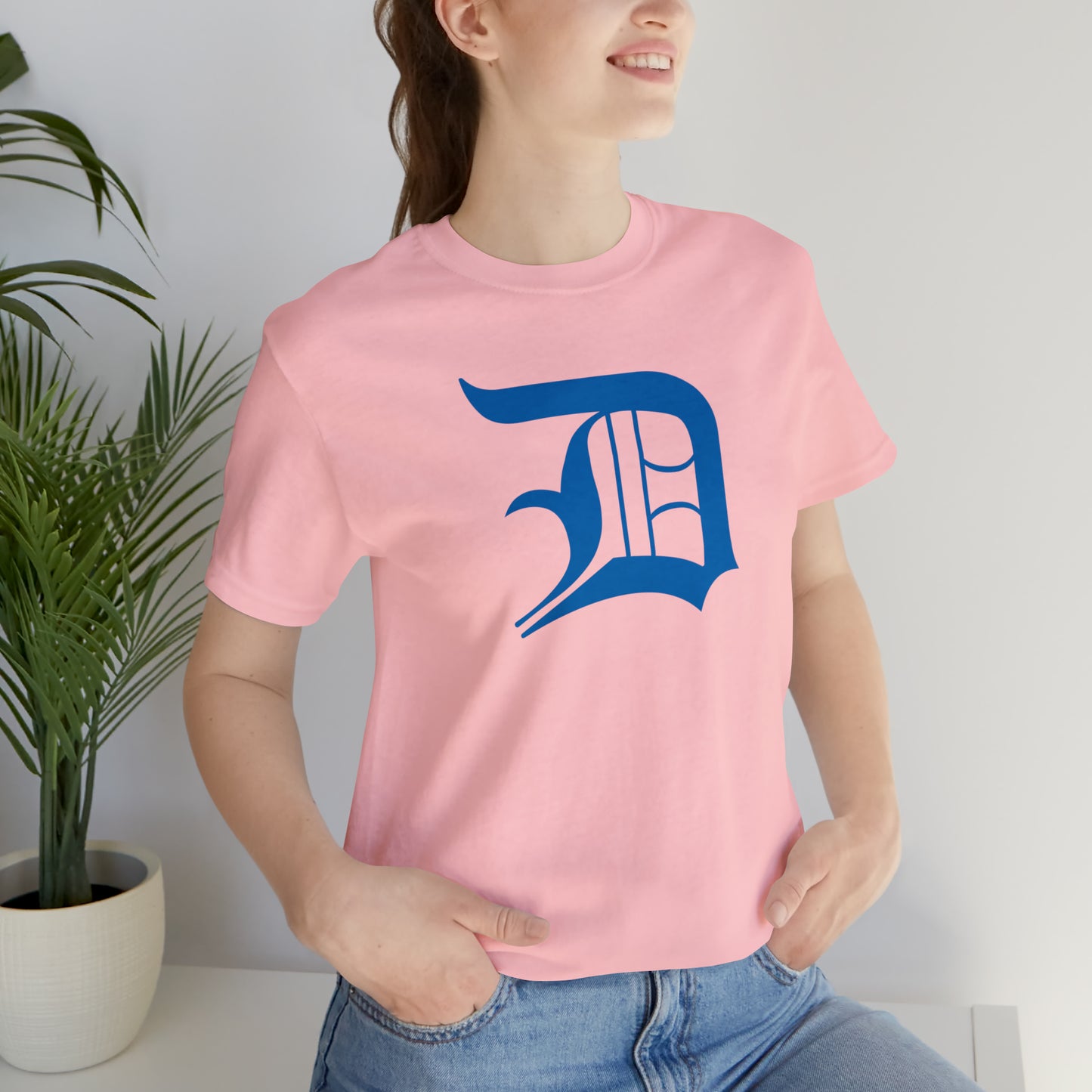 Detroit 'Old English D' T-Shirt (Azure) | Unisex Standard