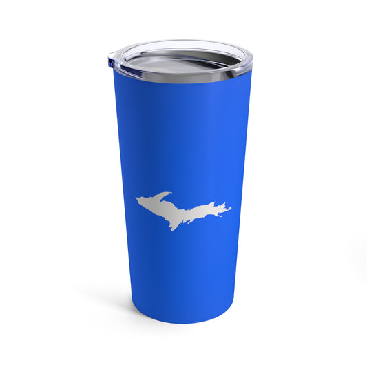 Michigan Upper Peninsula Tumbler (w/ UP Outline) | Motor Town Blue - 20oz