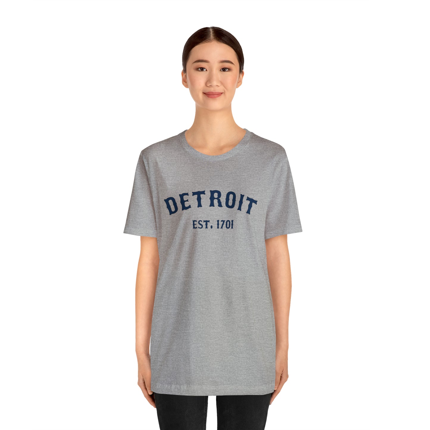 'Detroit EST. 1701' T-Shirt (Ballpark Font) | Unisex Standard