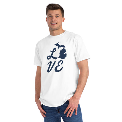 Michigan 'Love' T-Shirt (Script Font) | Unisex Organic