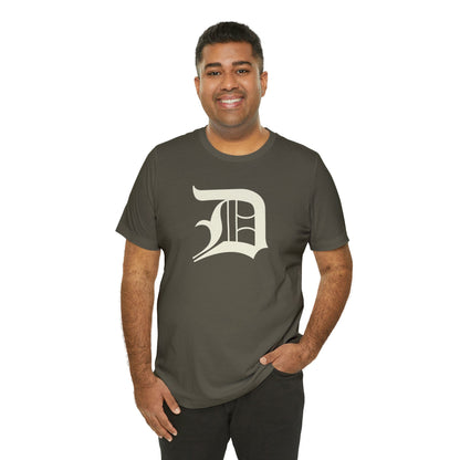 Detroit 'Old English D' T-Shirt (Ivory White) | Unisex Standard