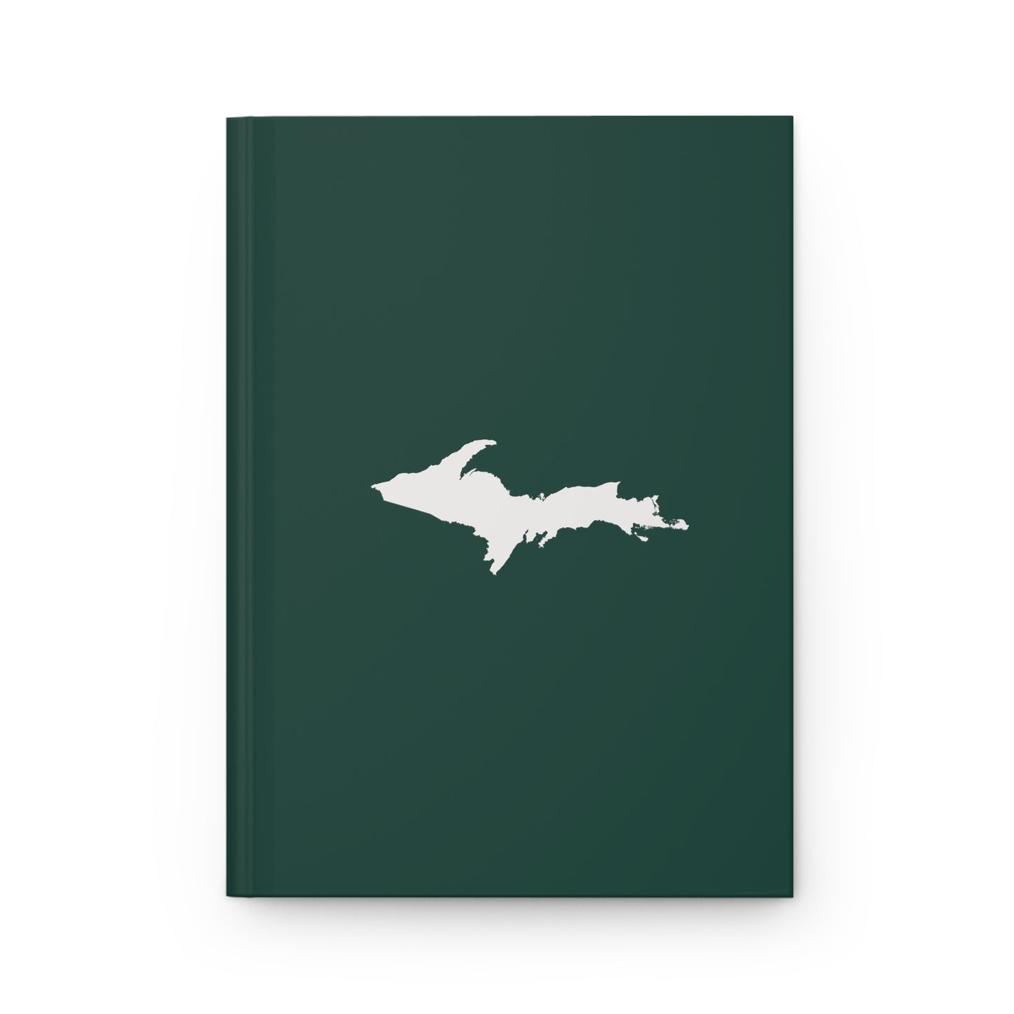 Michigan Upper Peninsula Hardcover Journal (Laconic Green w/ UP Outline) | Ruled - 150pgs