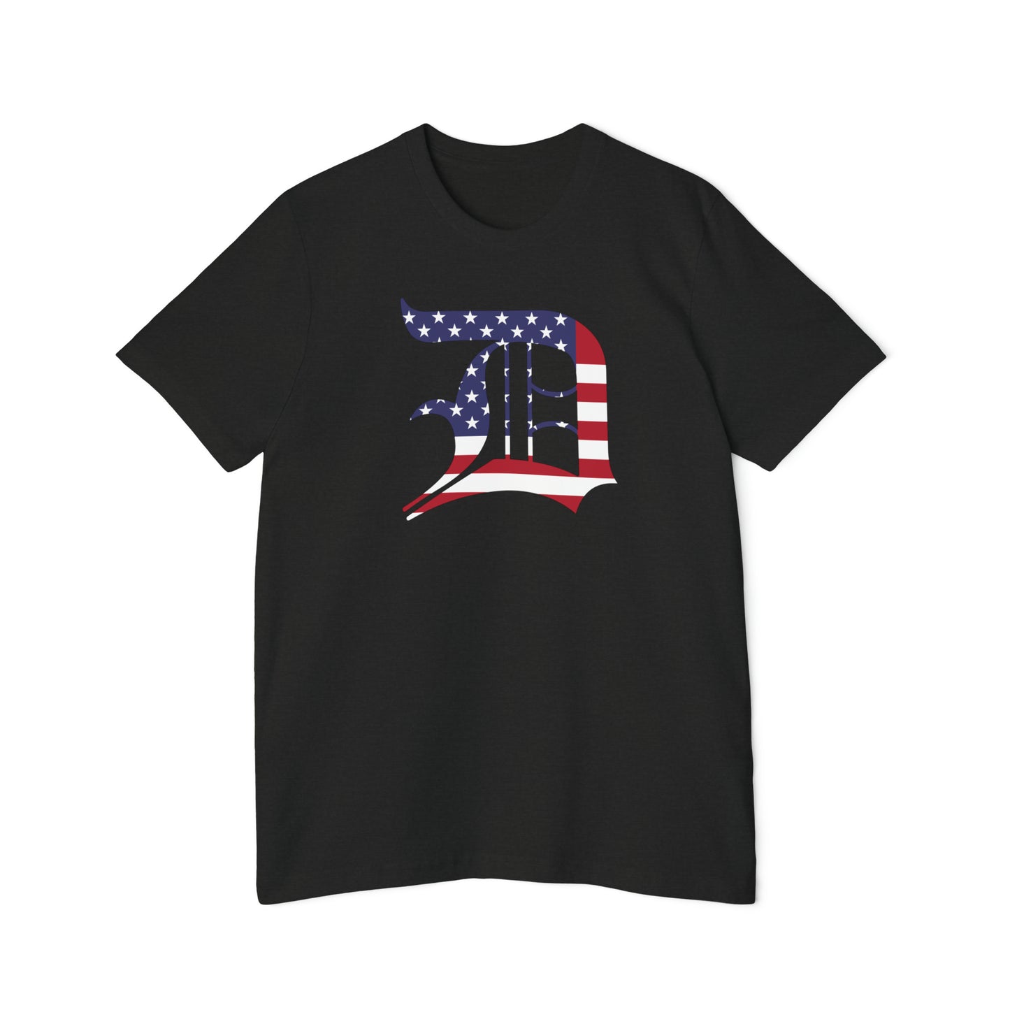 Detroit 'Old English D' T-Shirt (Patriotic Edition) | Made in USA