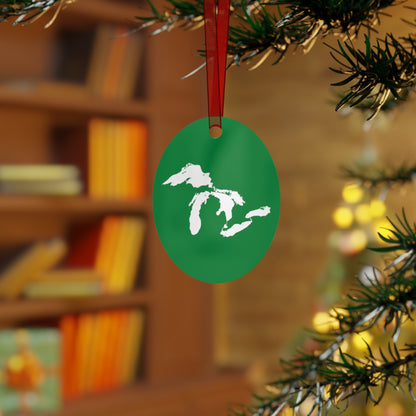 Great Lakes Christmas Ornament | Metal - Yuletide Green