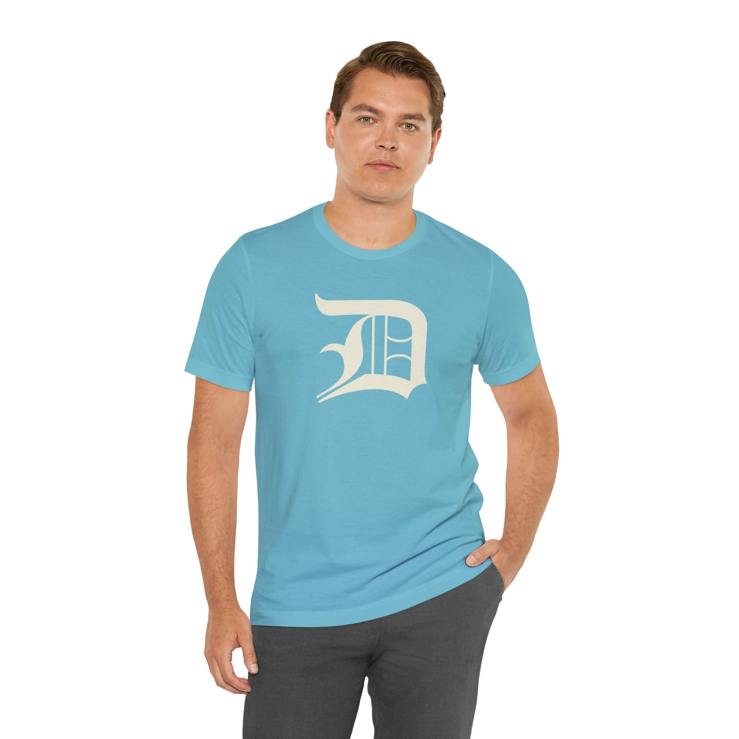 Detroit 'Old English D' T-Shirt (Ivory White) | Unisex Standard