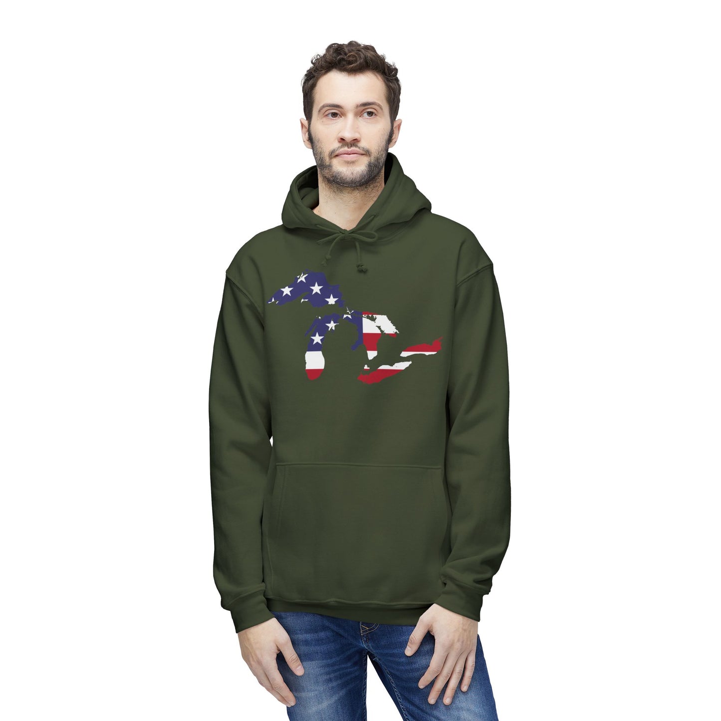 Great Lakes Ultrapremium Hoodie | Made in USA - Patriotic Edition