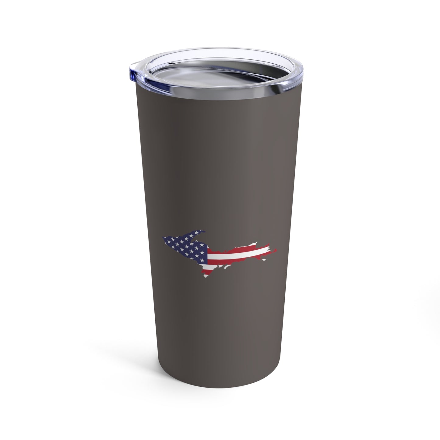 Michigan Upper Peninsula Tumbler (w/ UP USA Flag) | Warren Tank Grey - 20oz