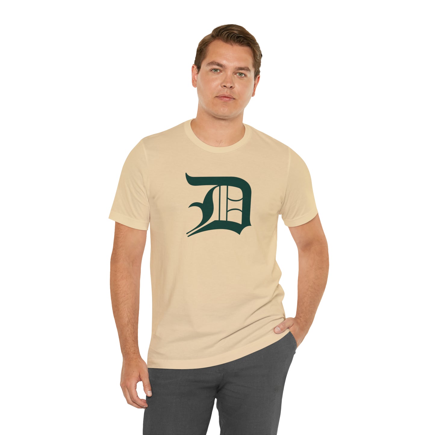 Detroit 'Old English D' T-Shirt (Laconic Green) | Unisex Standard