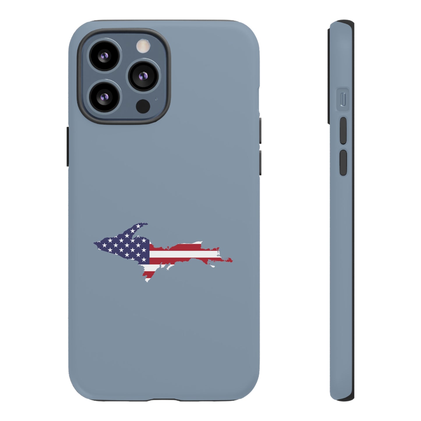 Michigan Upper Peninsula Tough Phone Case (B-24 Liberator Grey w/ UP USA Outline) | Apple iPhone