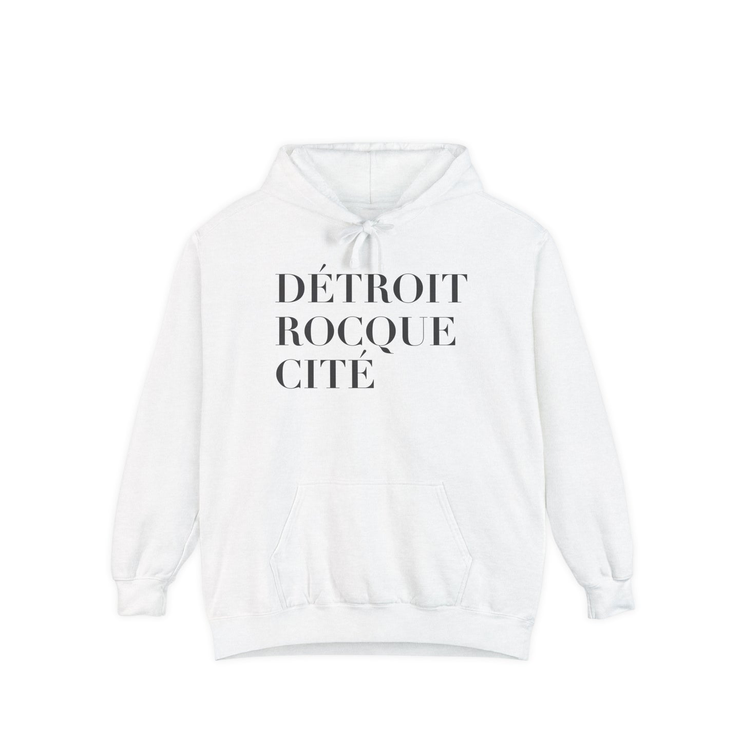 'Détroit Rocque Cité' Hoodie | Unisex Garment-Dyed