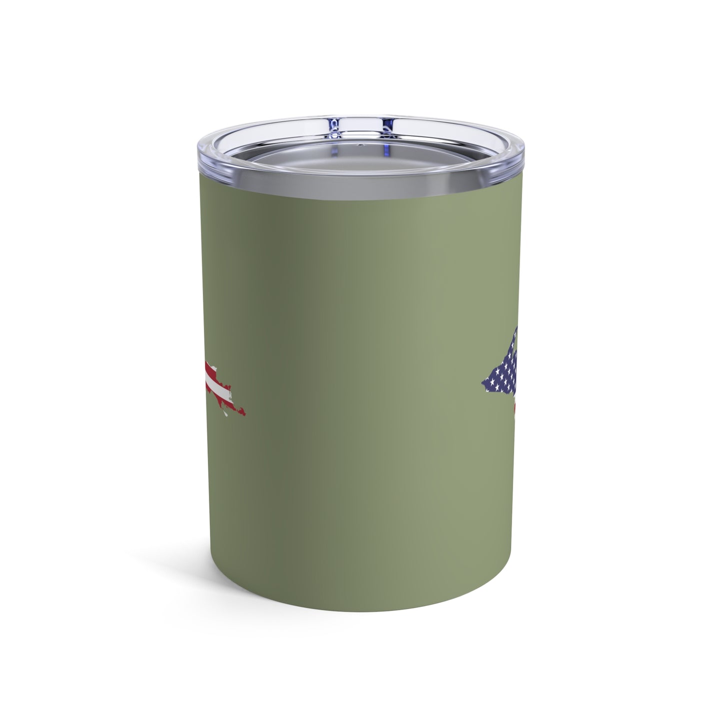 Michigan Upper Peninsula Tumbler (w/ UP USA Flag) | Beachgrass Green - 10oz