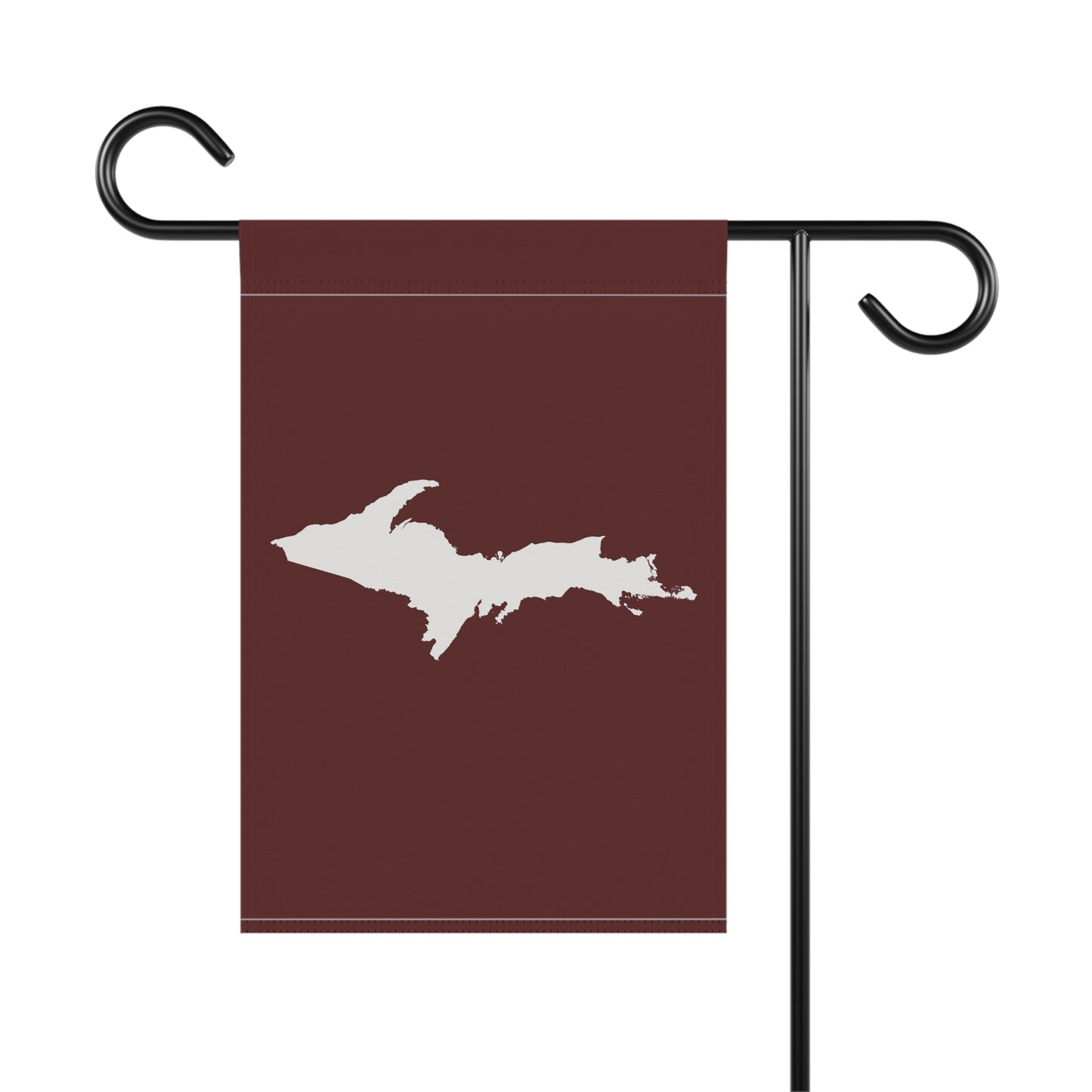 Michigan Upper Peninsula Home & Garden Flag (w/ UP Outline) | Cherrywood Color