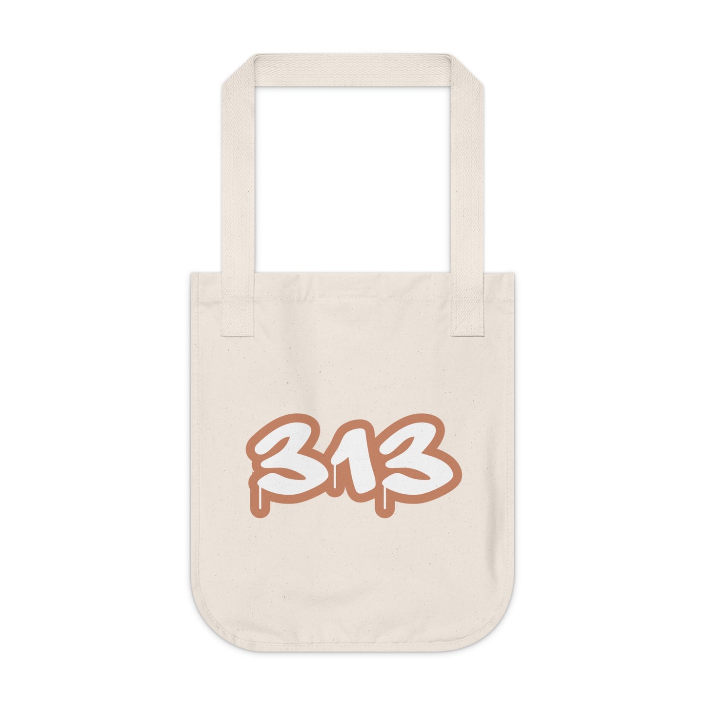 Detroit '313' Heavy Tote (Copper Tag Font)