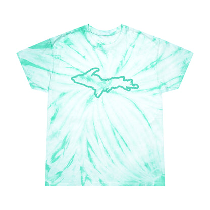 Michigan Upper Peninsula Tie-Dye T-Shirt (w/ UP Outline) | Unisex Cyclone