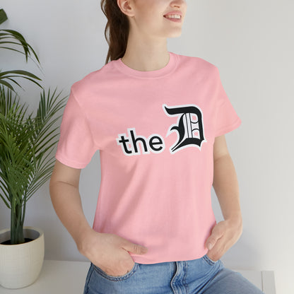 Detroit 'the D' T-Shirt (Black) | Unisex Standard