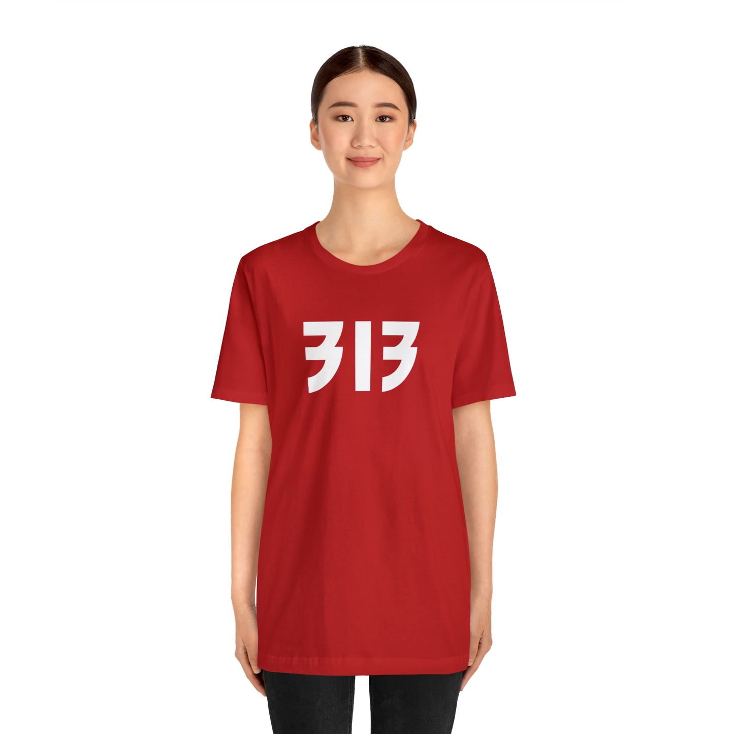 Detroit '313' T-Shirt (80s Glam Rock Font) | Unisex Standard Fit