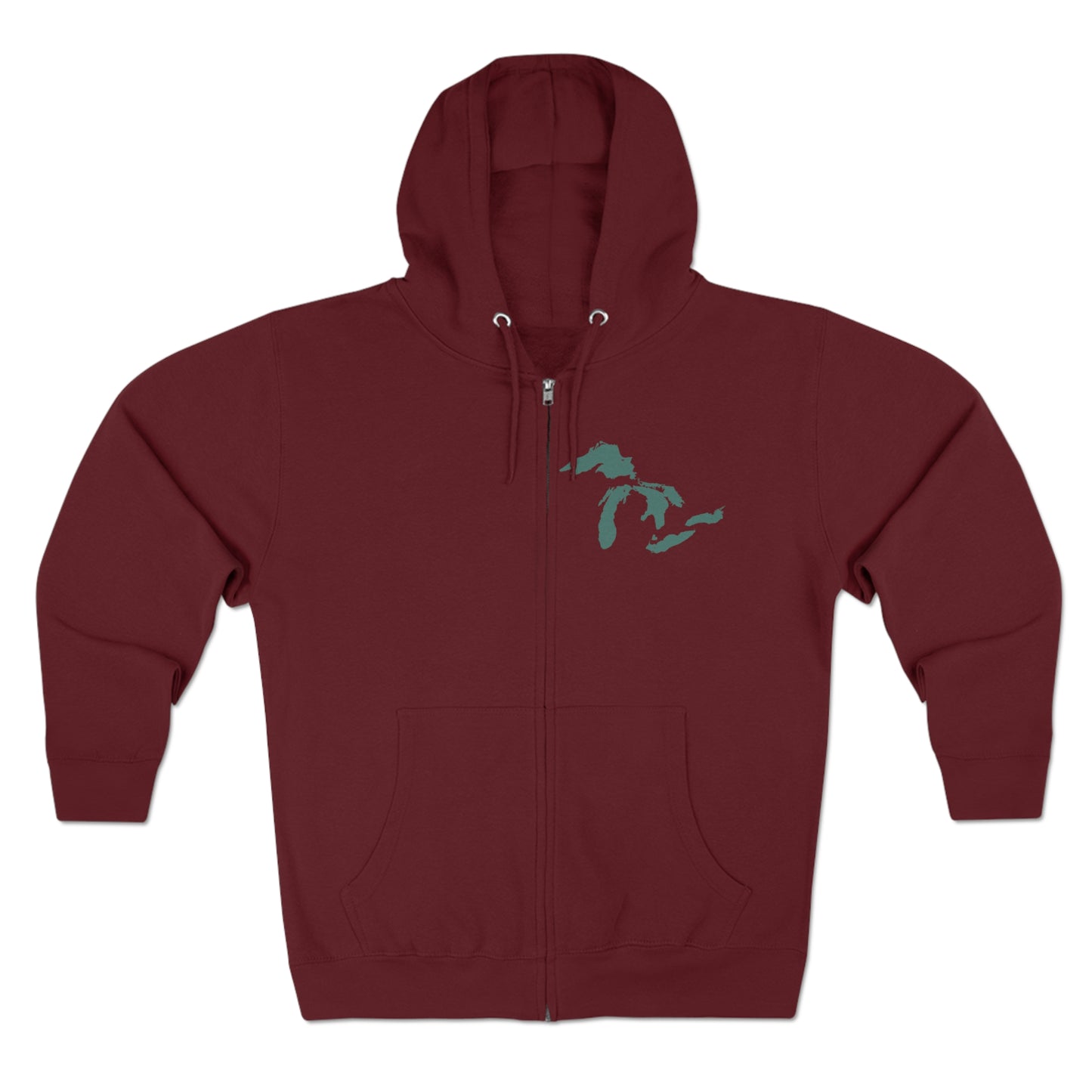 Great Lakes Hoodie (Copper Green, Mini) | Unisex Full Zip