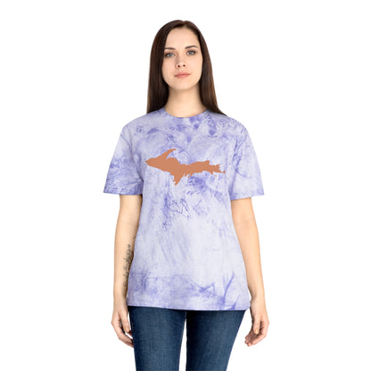 Michigan Upper Peninsula T-Shirt (w/ Copper UP Outline) | Unisex Color Blast