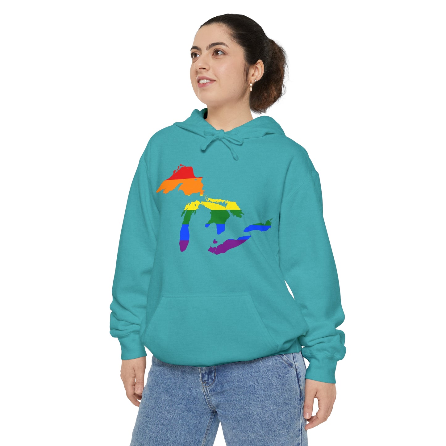 Great Lakes Hoodie (Rainbow Pride Edition) | Unisex Garment-Dyed