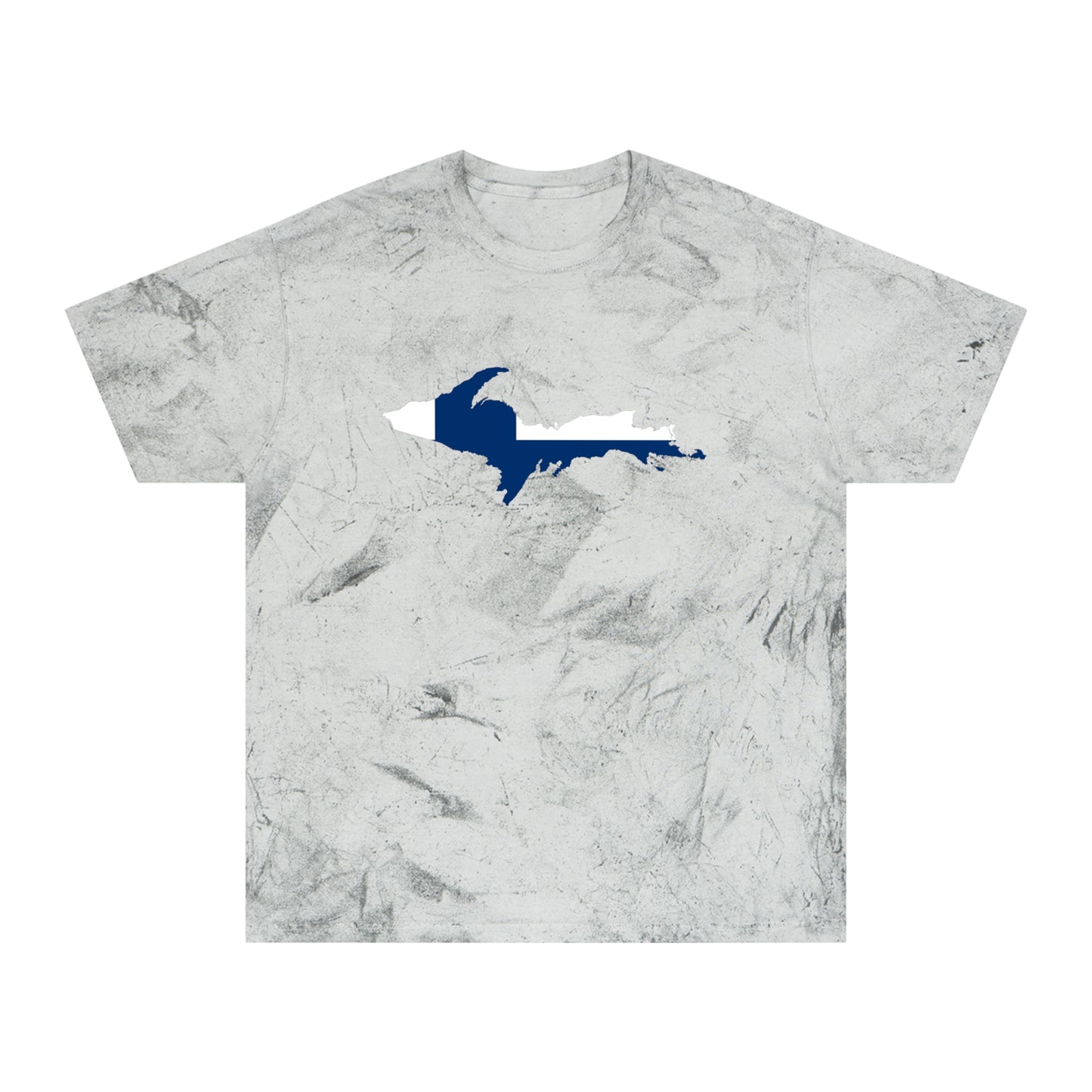 Michigan Upper Peninsula T-Shirt (w/ UP Finland Flag Outline) | Unisex Color Blast