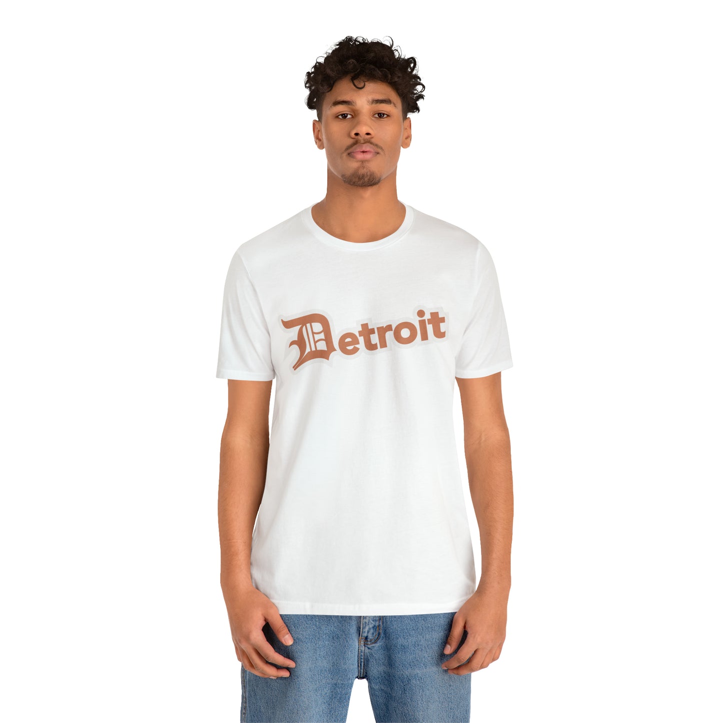 'Detroit' T-Shirt (Copper w/ Old English 'D') | Unisex Standard